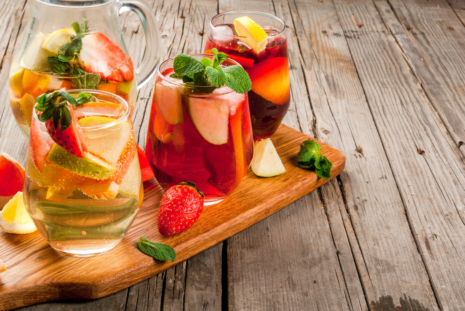 Summer drink sangria